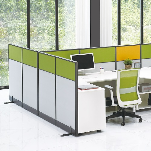 45T PVC 사무실 책상 가림막 이동식칸막이 공간분리 사무용 칼라 파티션 (원톤/투톤/쓰리톤/상부유리 ~H1200)